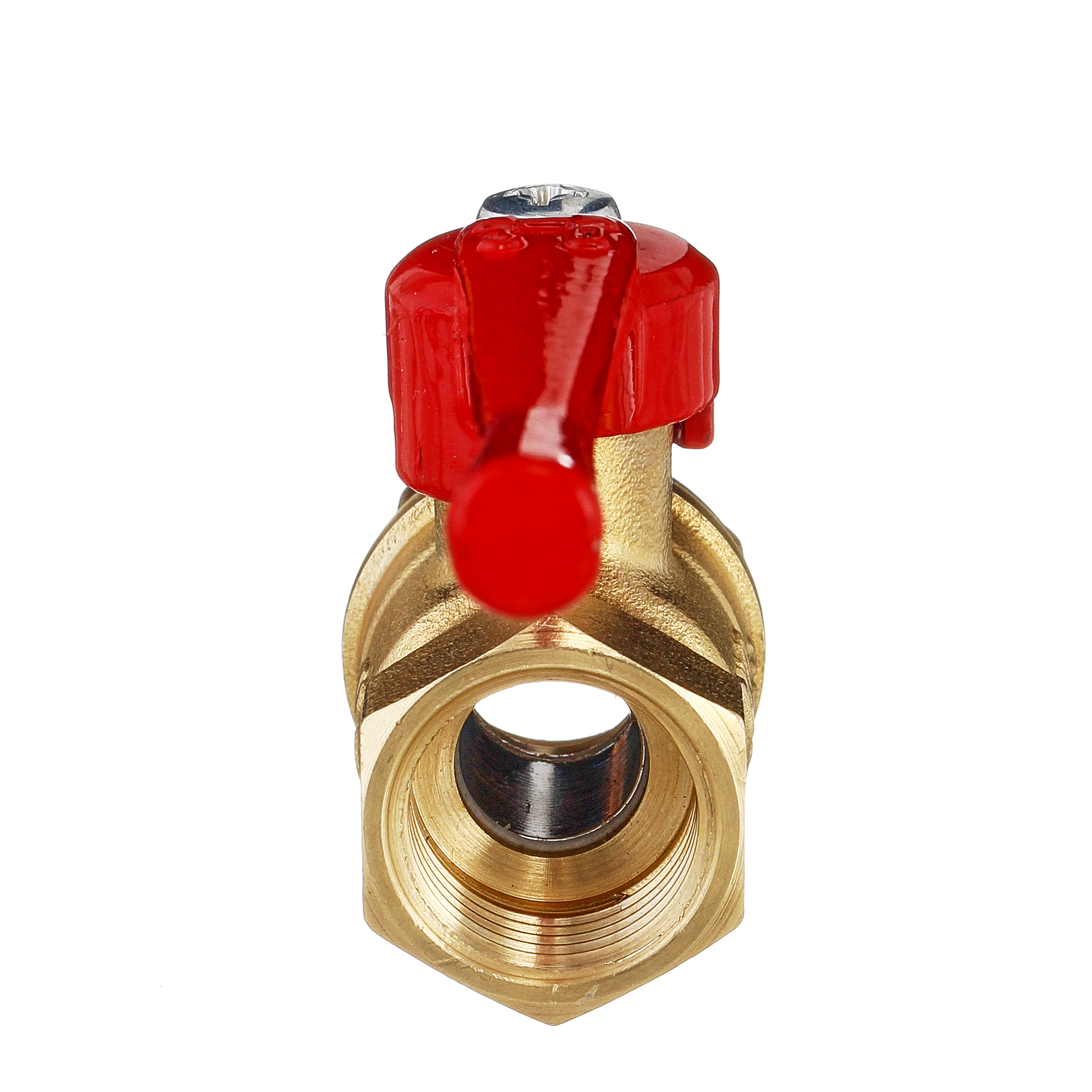 Кран шаровый латунныйБАЗ  11б27п1 вода ВР/ВР Ду 20 (3/4") Ру 40 рычаг 